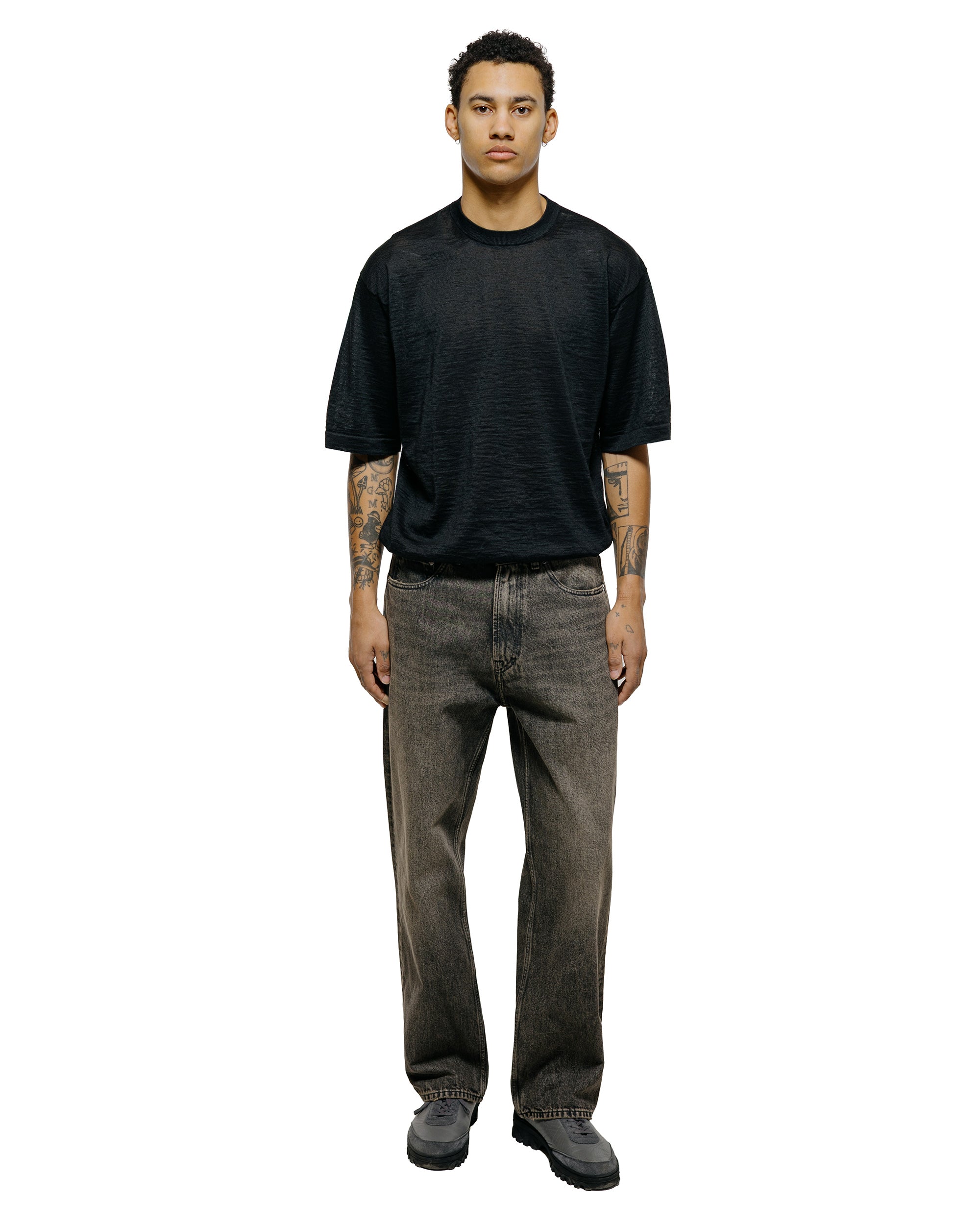 Batoner Choma Crew Neck S/S Black