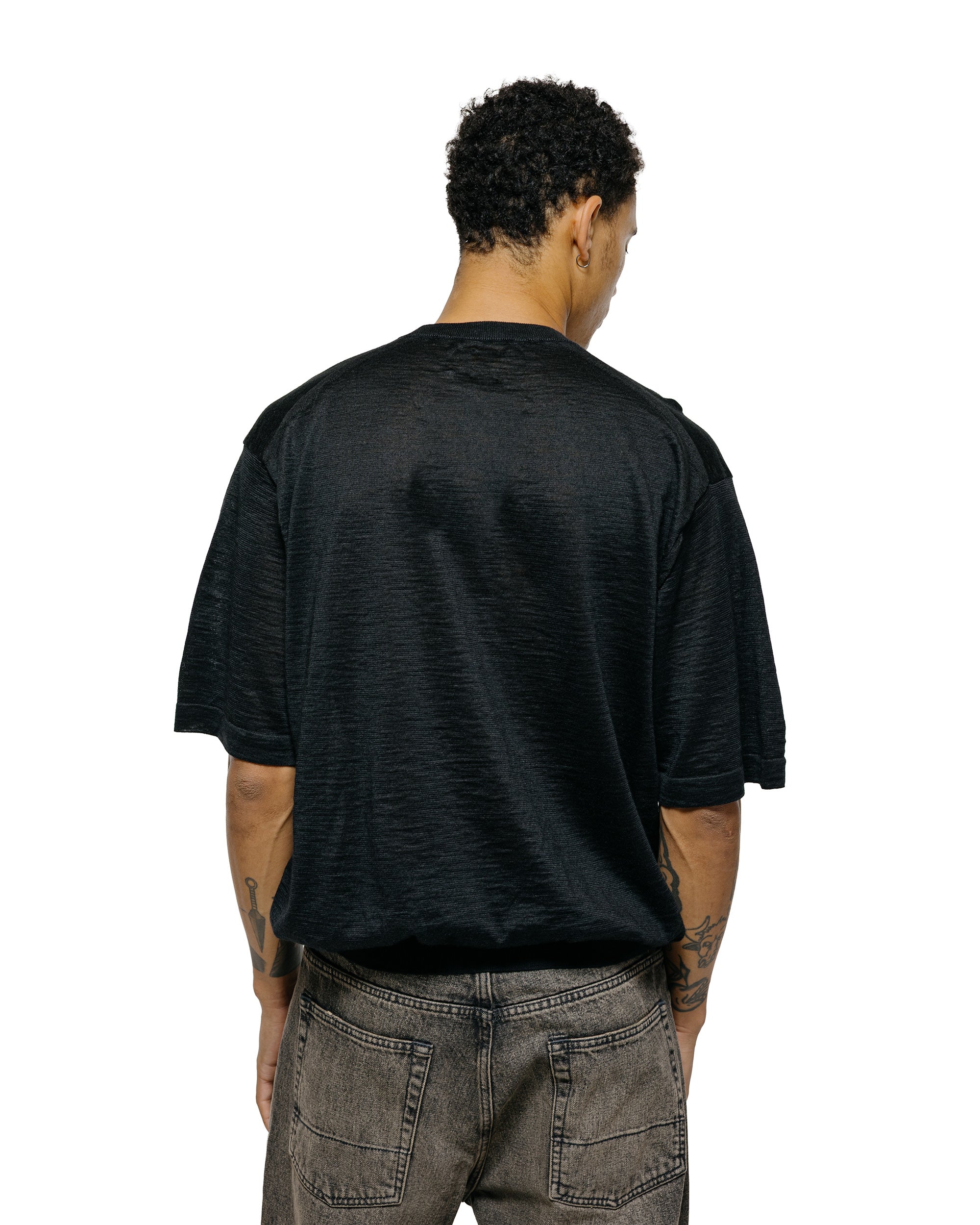 Batoner Choma Crew Neck S/S Black