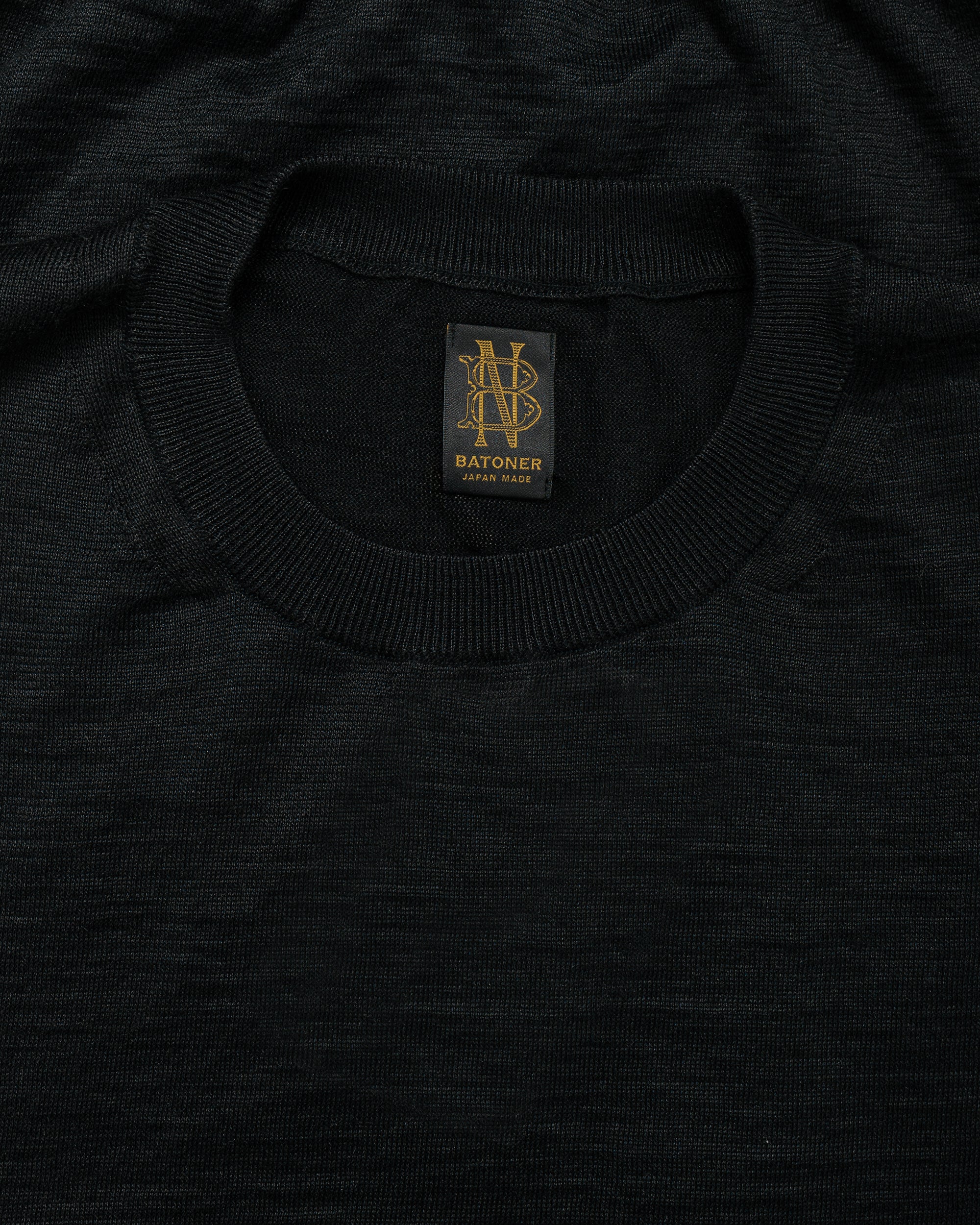 Batoner Choma Crew Neck S/S Black
