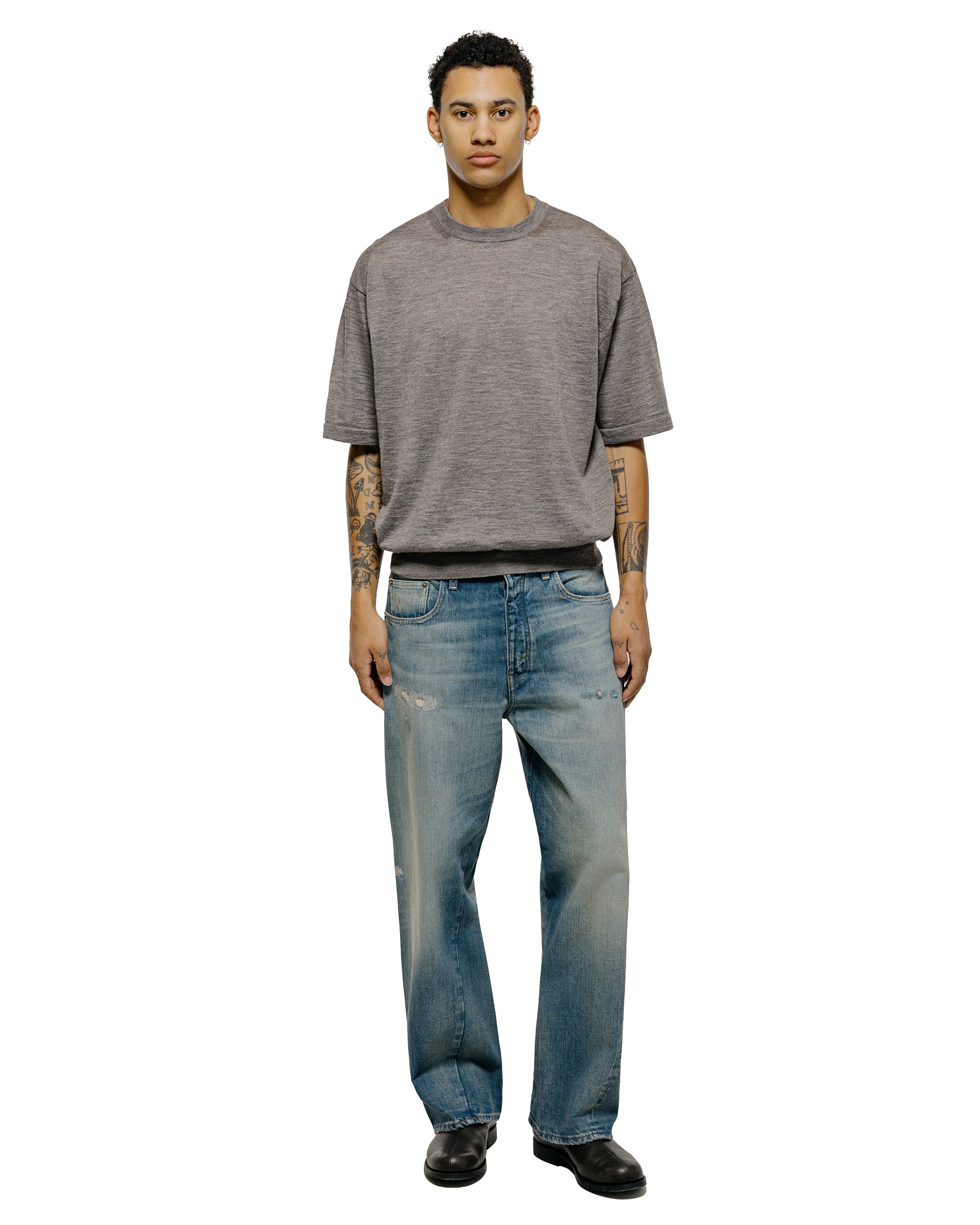 Batoner Choma Crew Neck S/S Greige