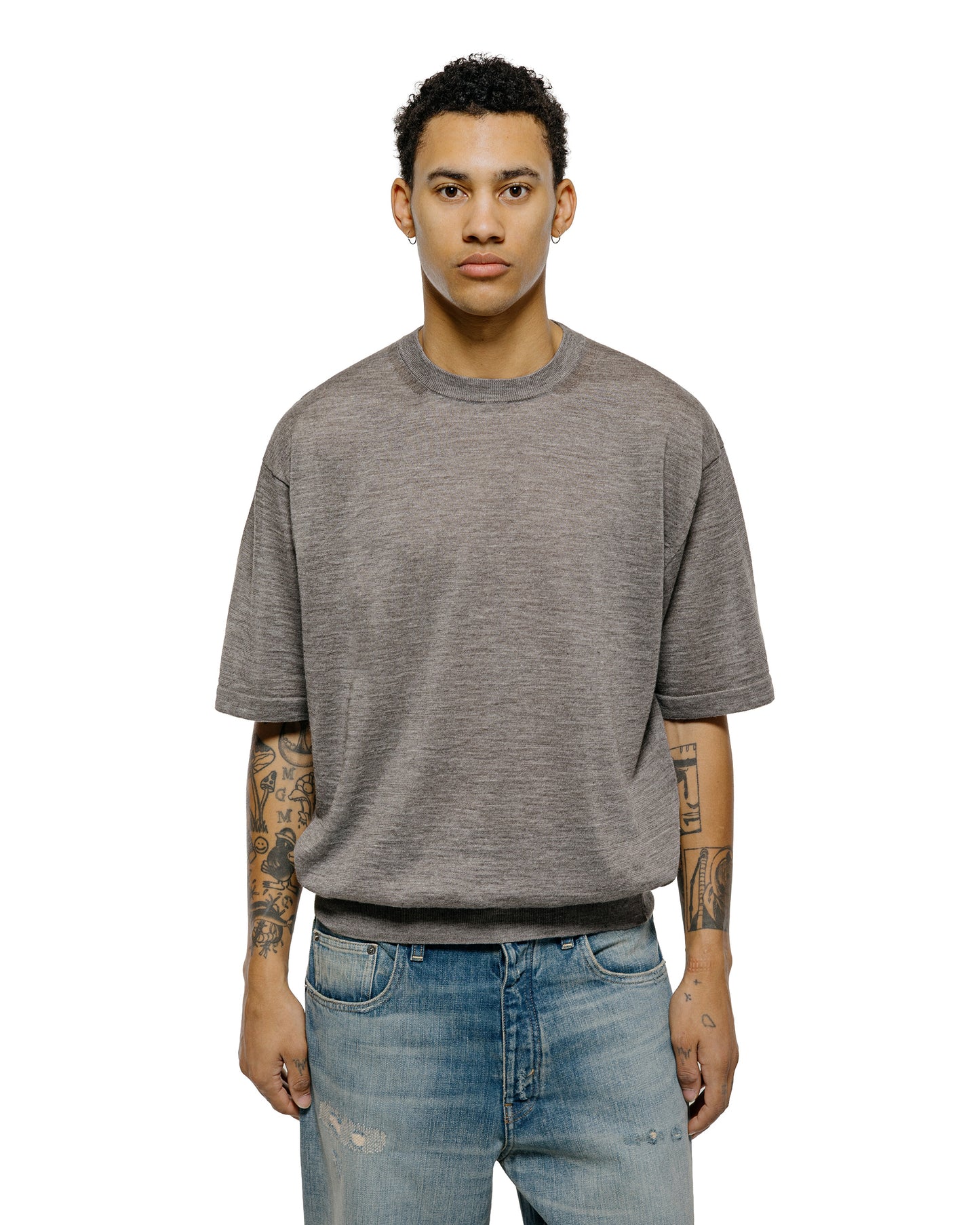 lost & found Batoner Batoner Choma Crew Neck S/S Greige