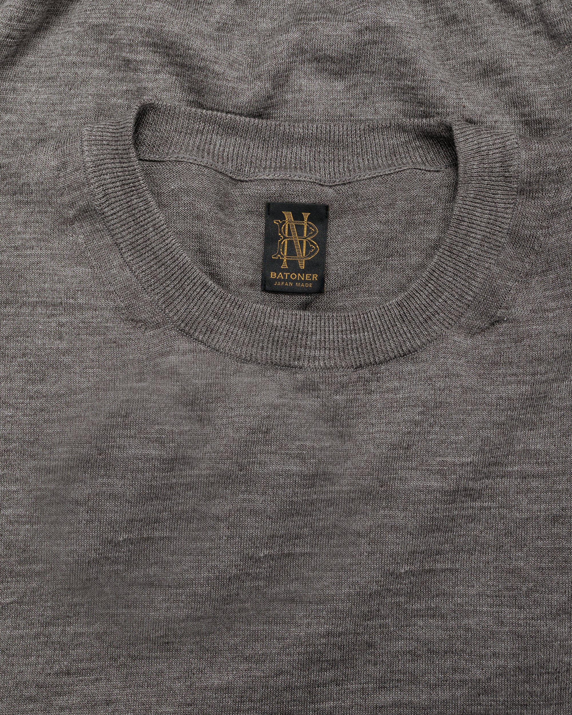 Batoner Choma Crew Neck S/S Greige