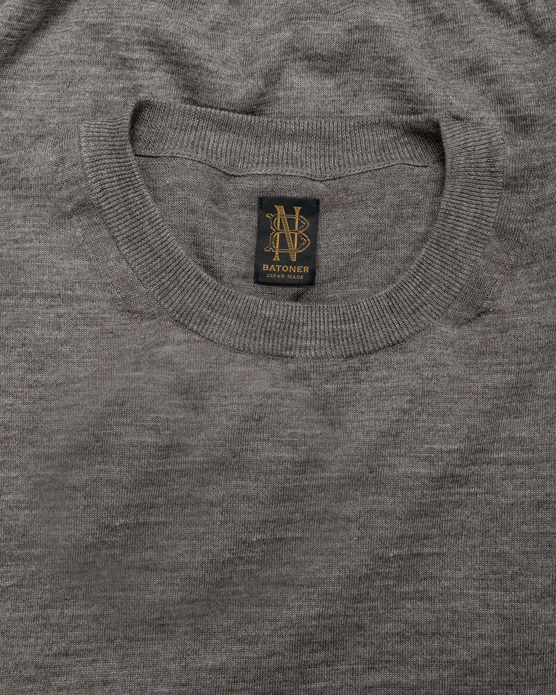lost & found Batoner Batoner Choma Crew Neck S/S Greige