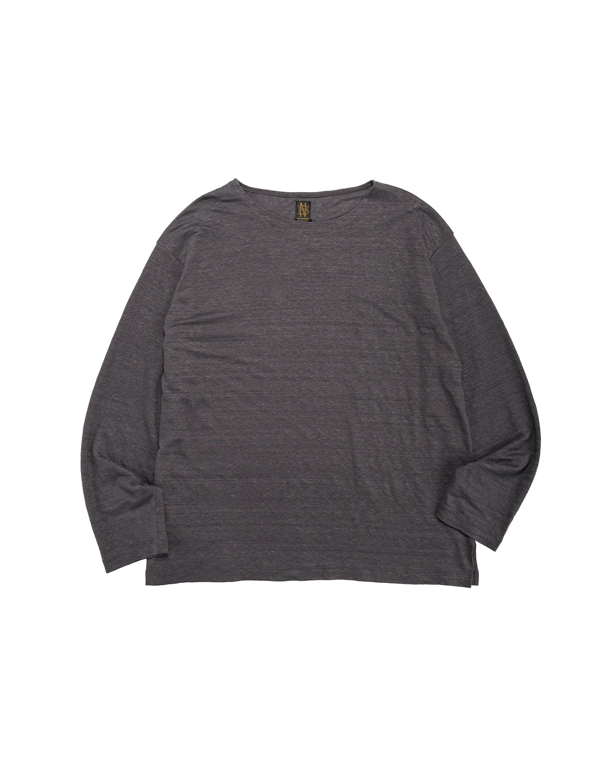 25SS バトナー　ノルマンディリネンTシャツ grayサイズ2 BatoneR ノルマンディーリネンバスクシャツ グレー