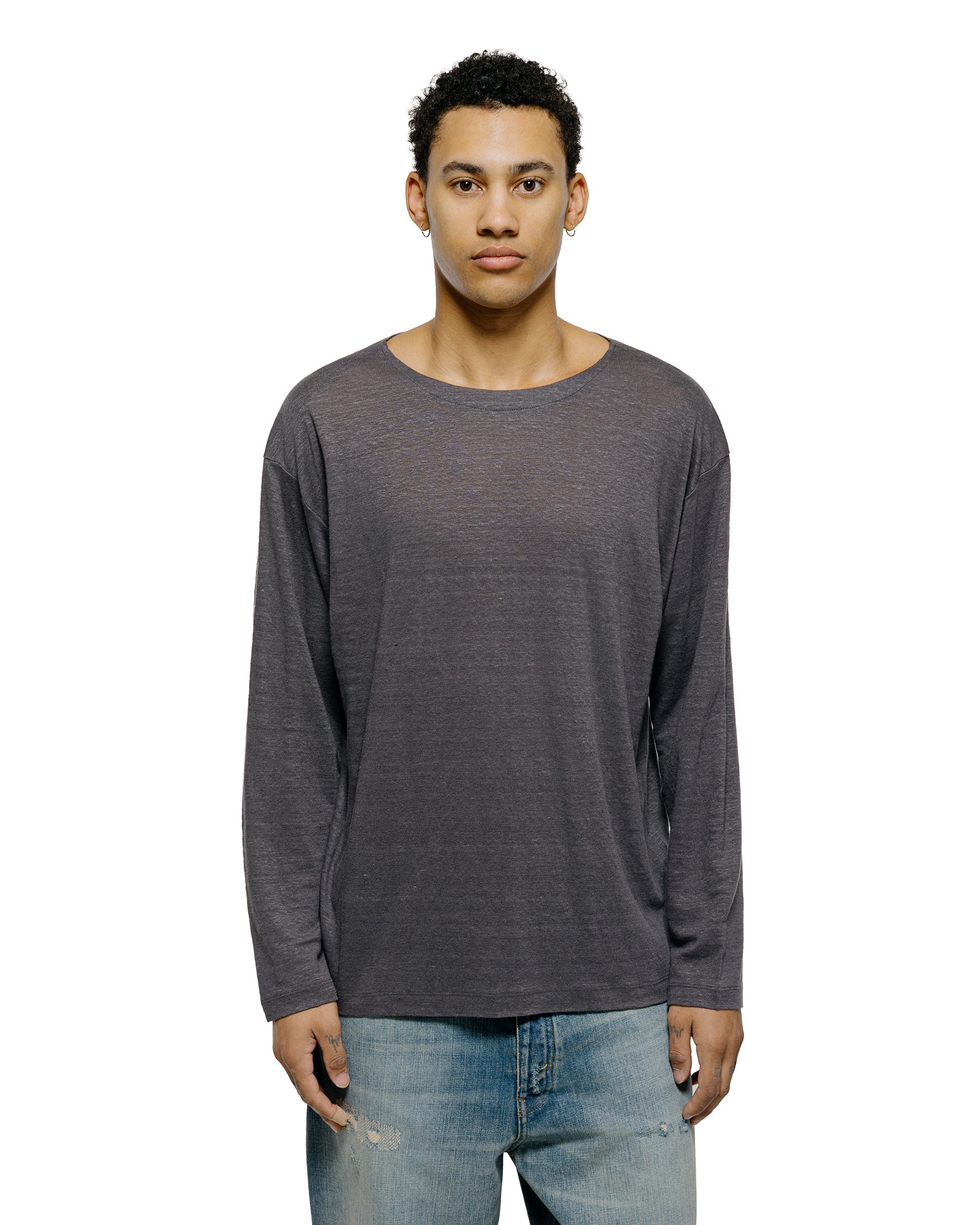 Batoner Normandy Linen Basque Shirt Gray