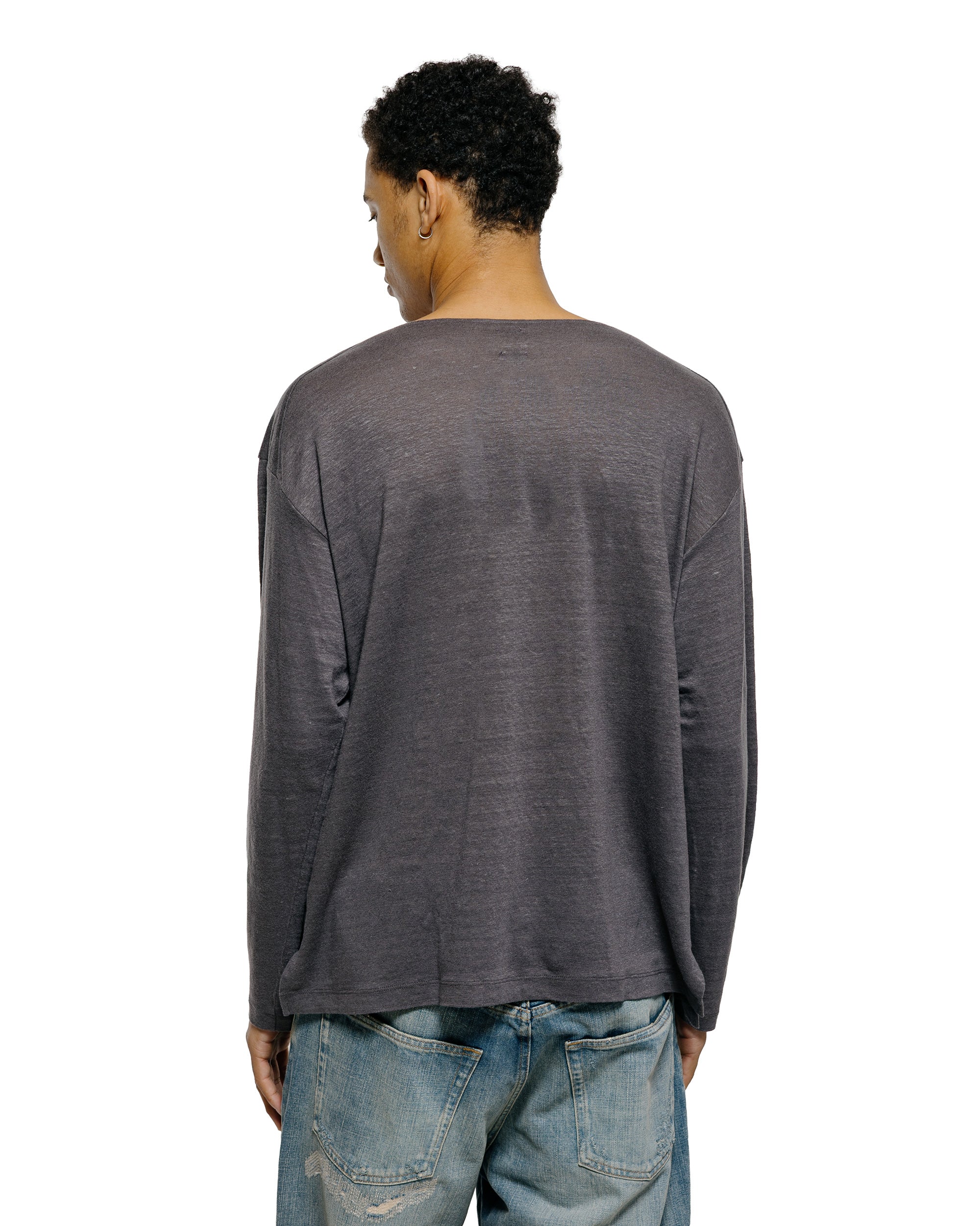Batoner Normandy Linen Basque Shirt Gray
