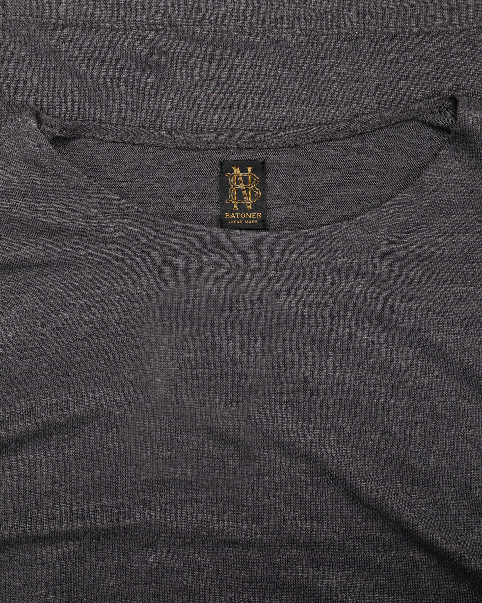 Batoner Normandy Linen Basque Shirt Gray