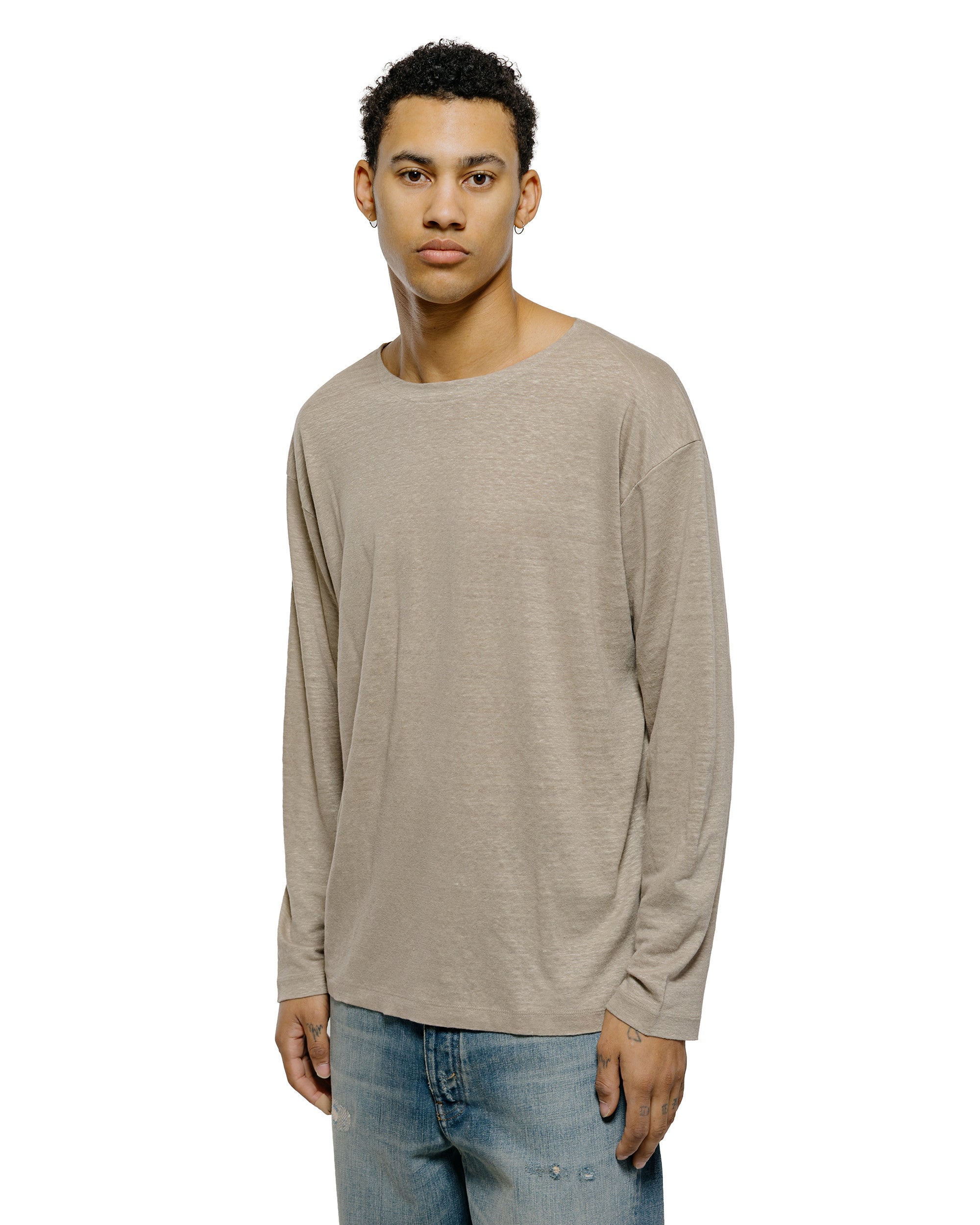 Batoner Normandy Linen Basque Shirt Black