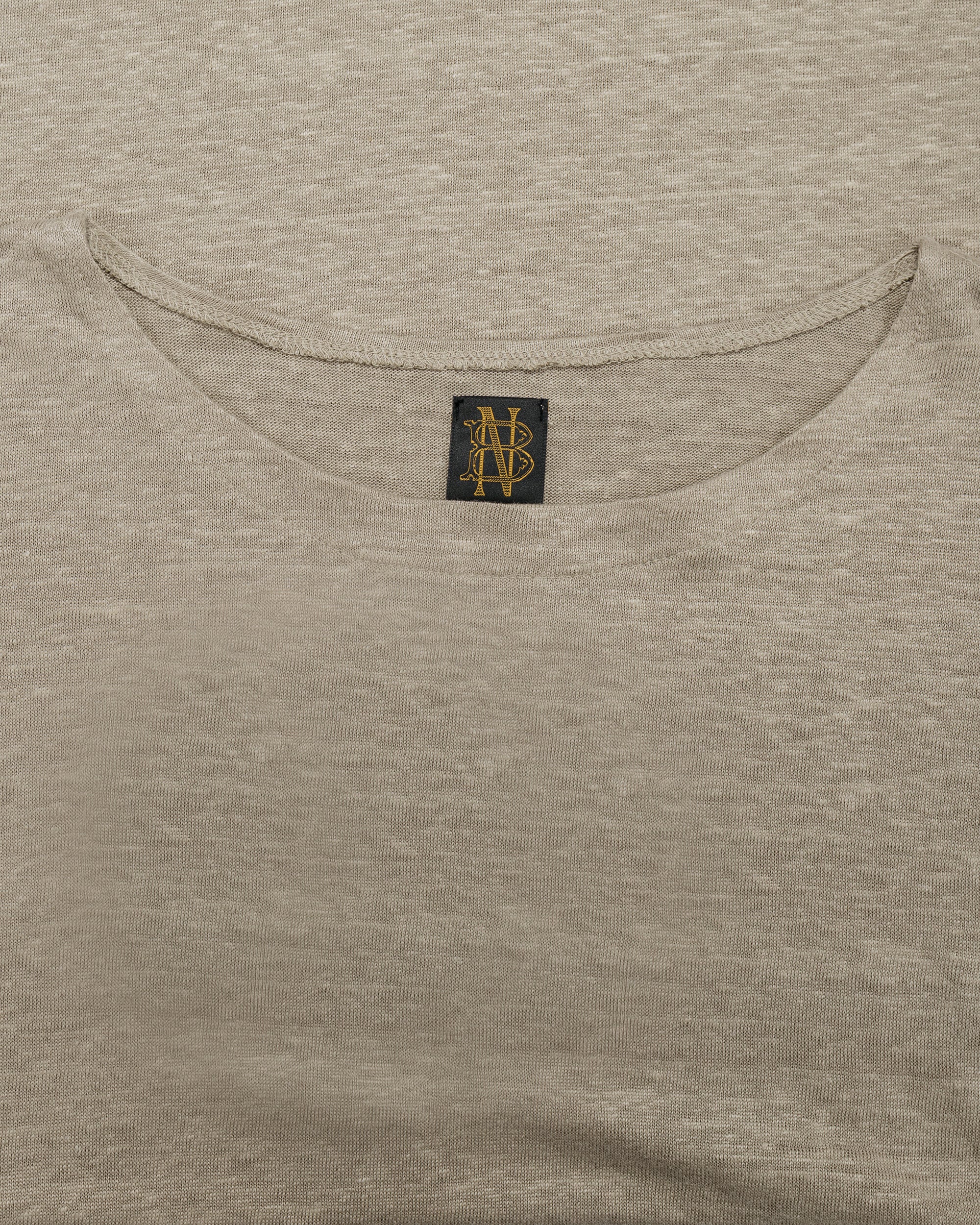 Batoner Normandy Linen Basque Shirt Taupe