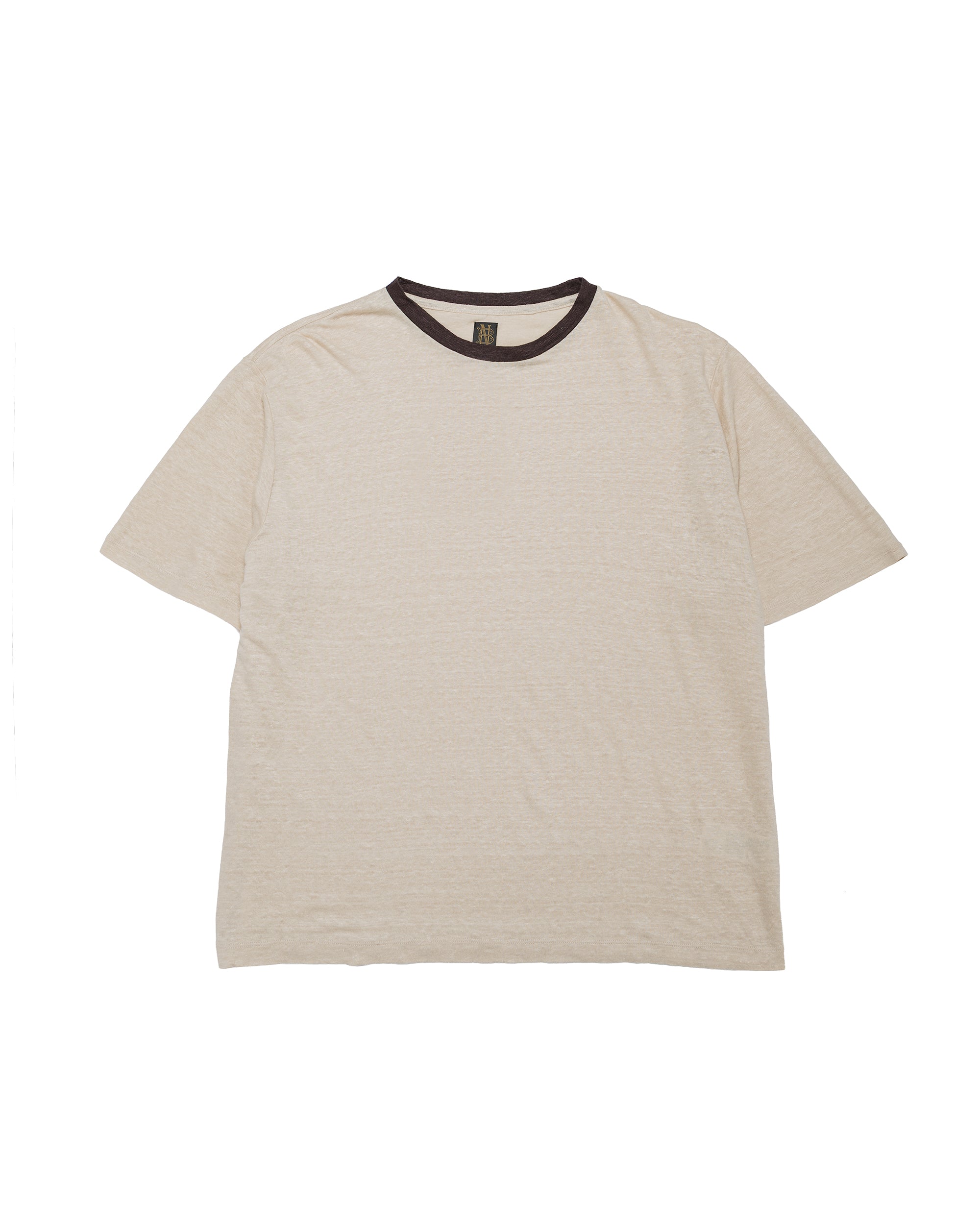 Batoner 32G Smooth Knit T-Shirt Ivory/Black
