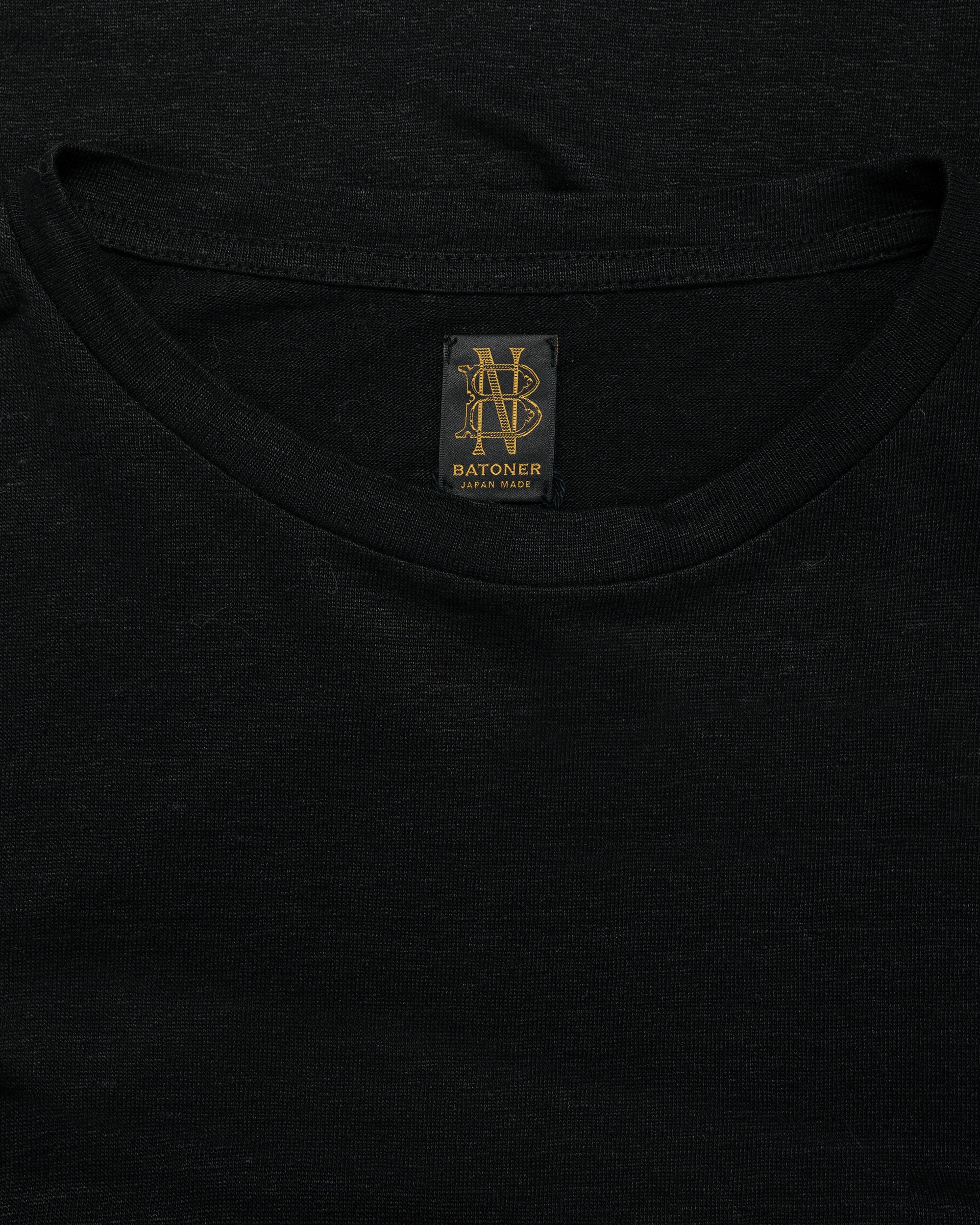 Batoner Normandy Linen T-Shirt Black