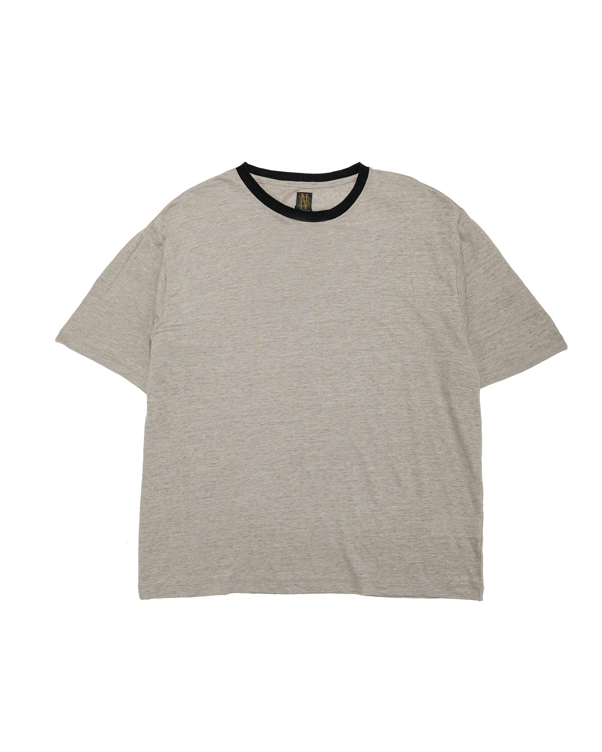 バトナー ノルマンディーリネンTシャツ ナチュラル/ブラック