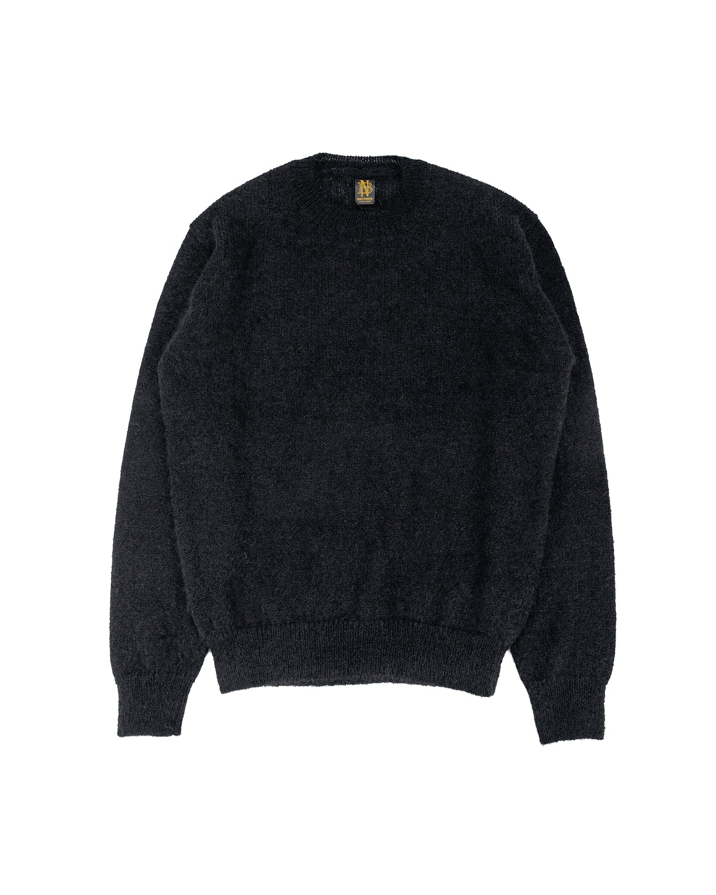Batoner Pure Mohair Crew Neck Black