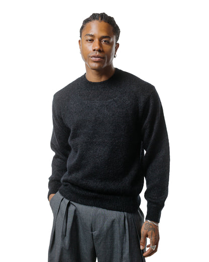 Batoner Pure Mohair Crew Neck Black