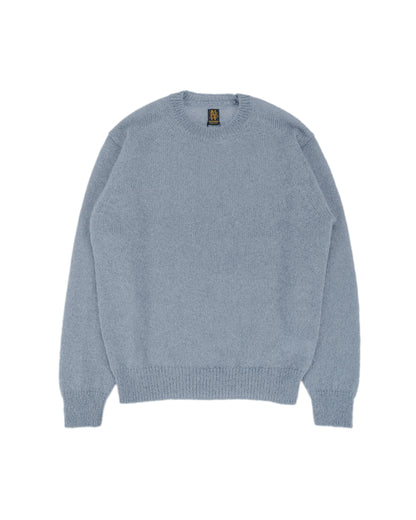 Batoner Pure Mohair Crew Neck Sax Gray