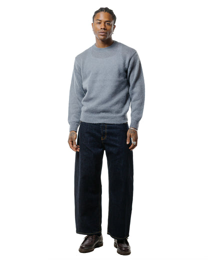 Batoner Pure Mohair Crew Neck Sax Gray