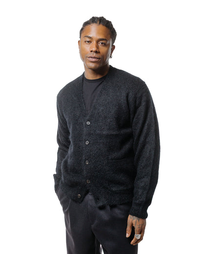 Batoner Pure Mohair V Cardigan Black