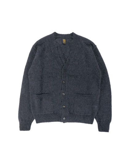 Batoner Pure Mohair V Cardigan Charcoal Blue
