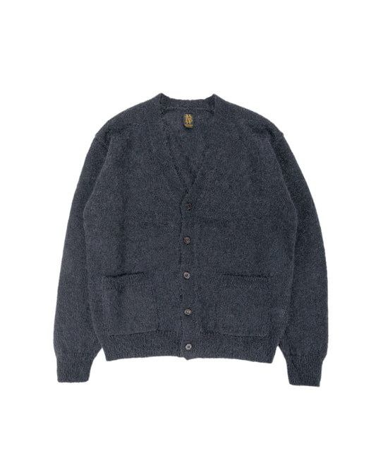 Batoner Pure Mohair V Cardigan Charcoal Blue