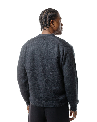 Batoner Pure Mohair V Cardigan Charcoal Blue