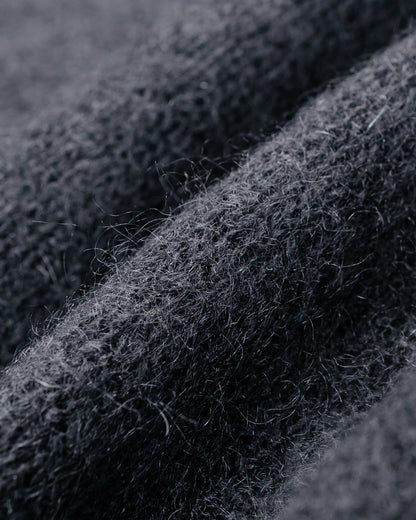 Batoner Pure Mohair V Cardigan Charcoal Blue