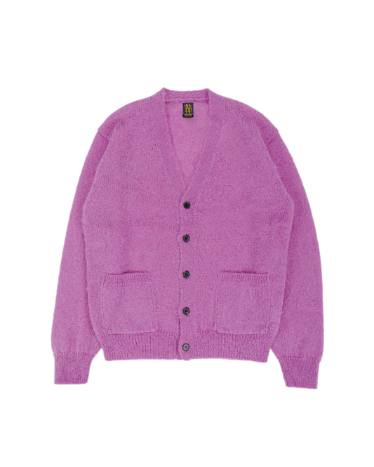 Batoner Pure Mohair V Cardigan Purple