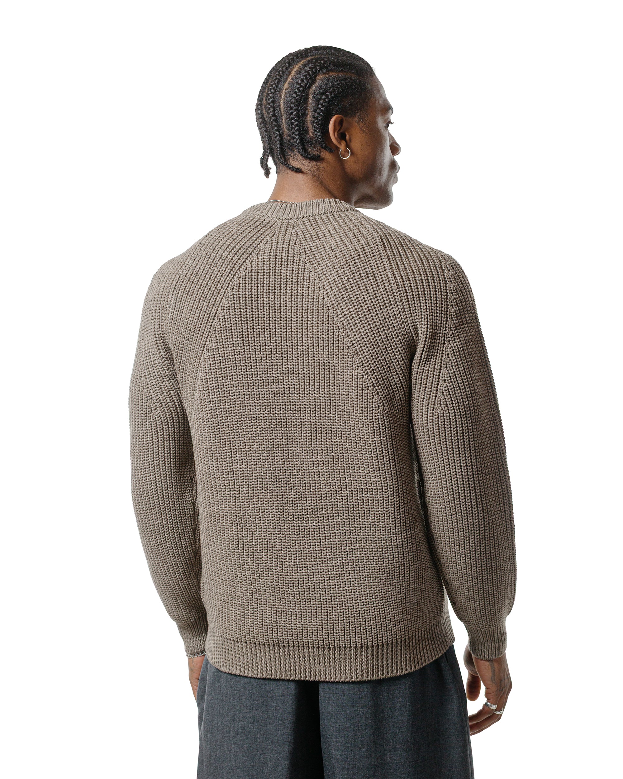 トップス BATONER SIGNATURE DS KNIT 24AW BatonerSignatureDriverKnitBlac