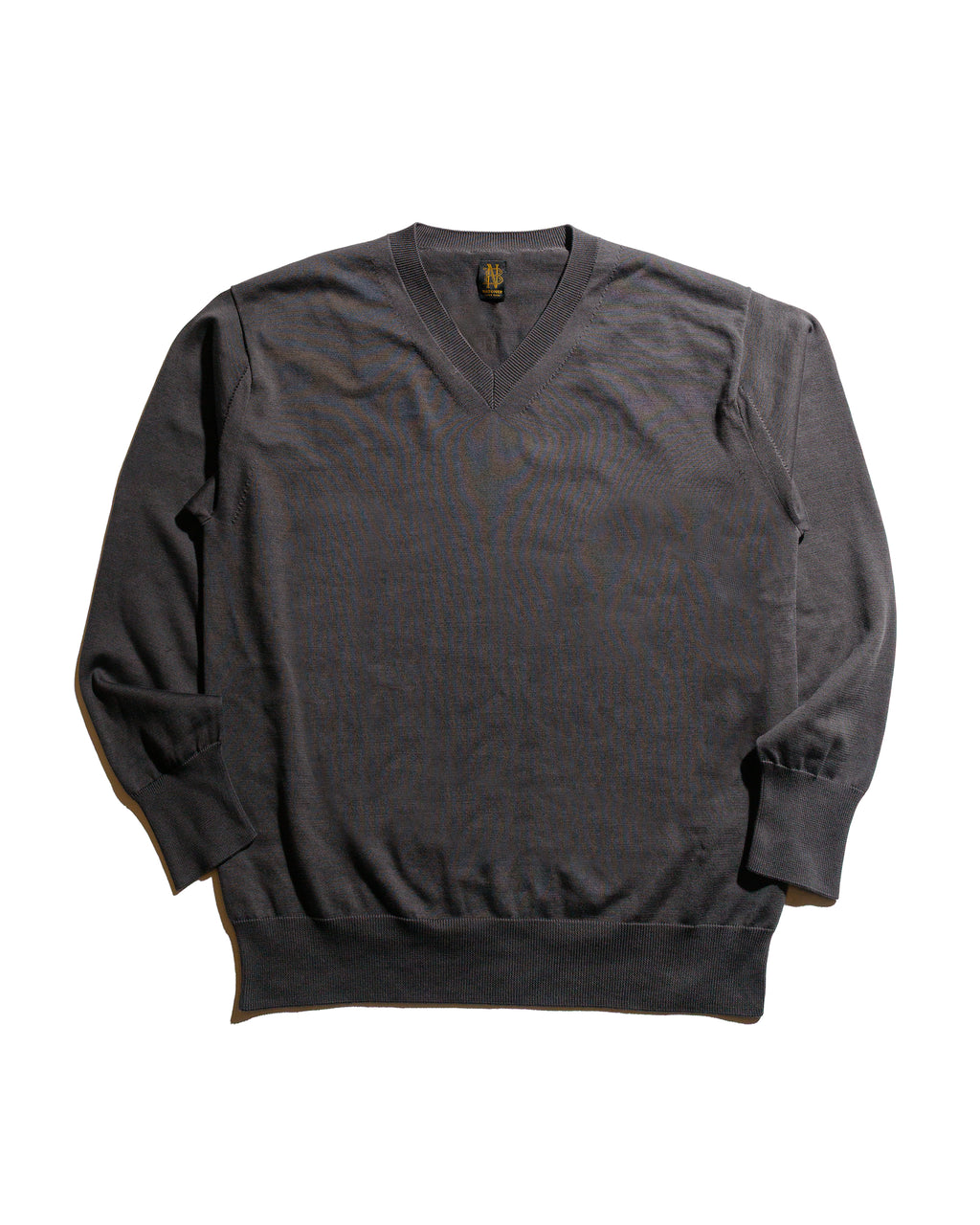 Batoner The Sea Island Cotton V Neck Dark Gray