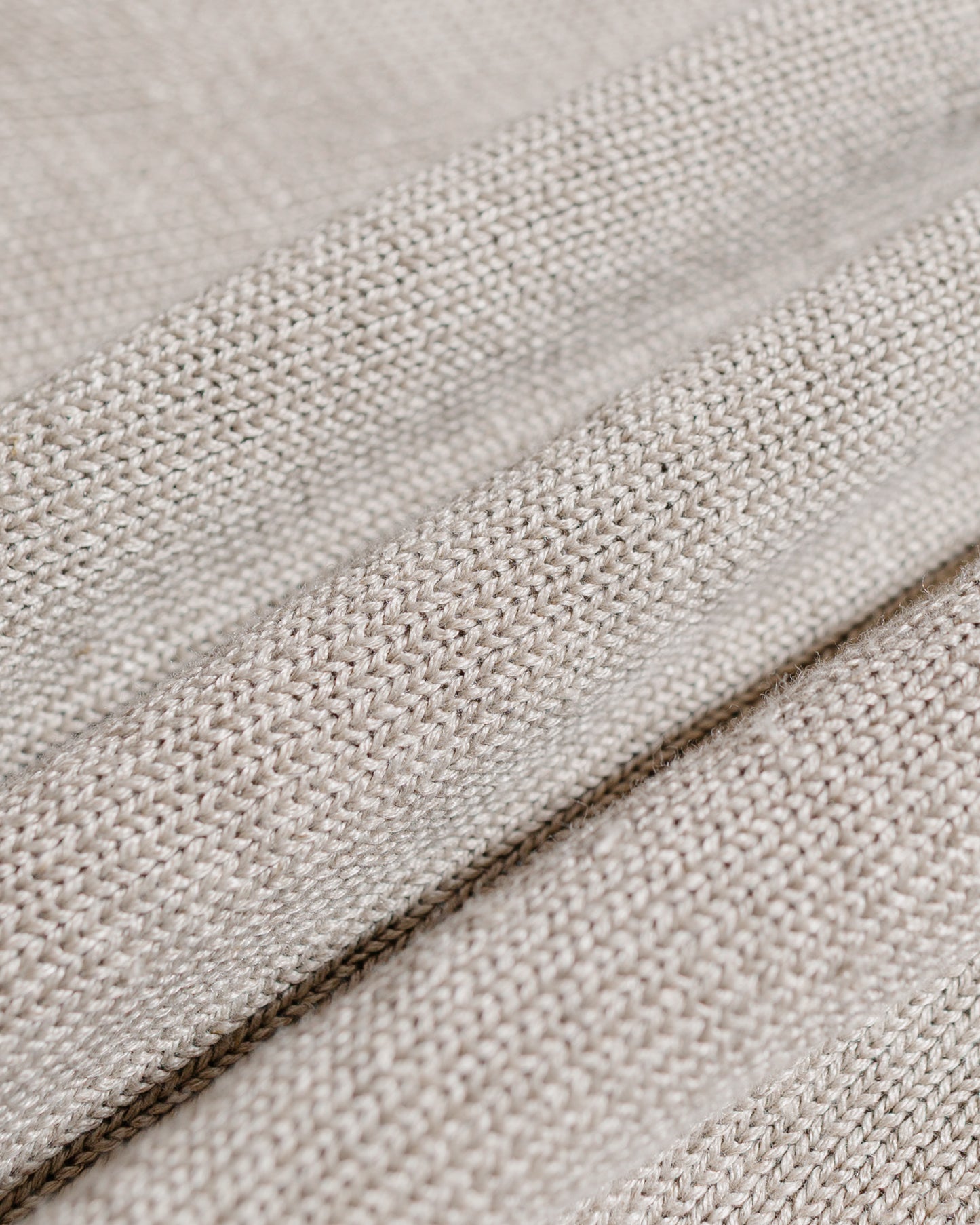 Batoner Washed High Count Linen Crew Neck Natural