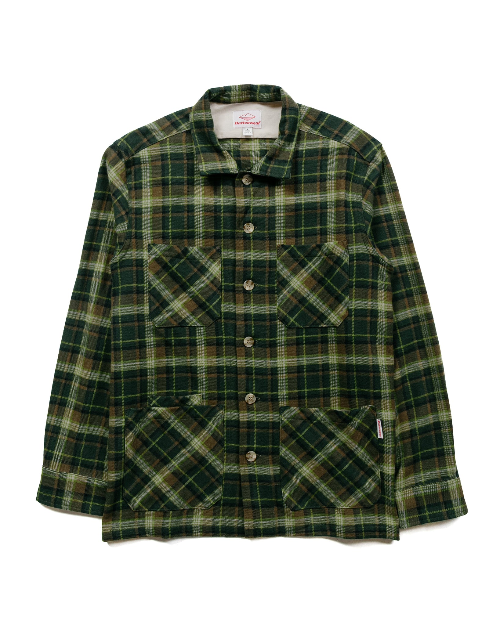 Battenwear Five Pocket Canyon Shirt in Olive