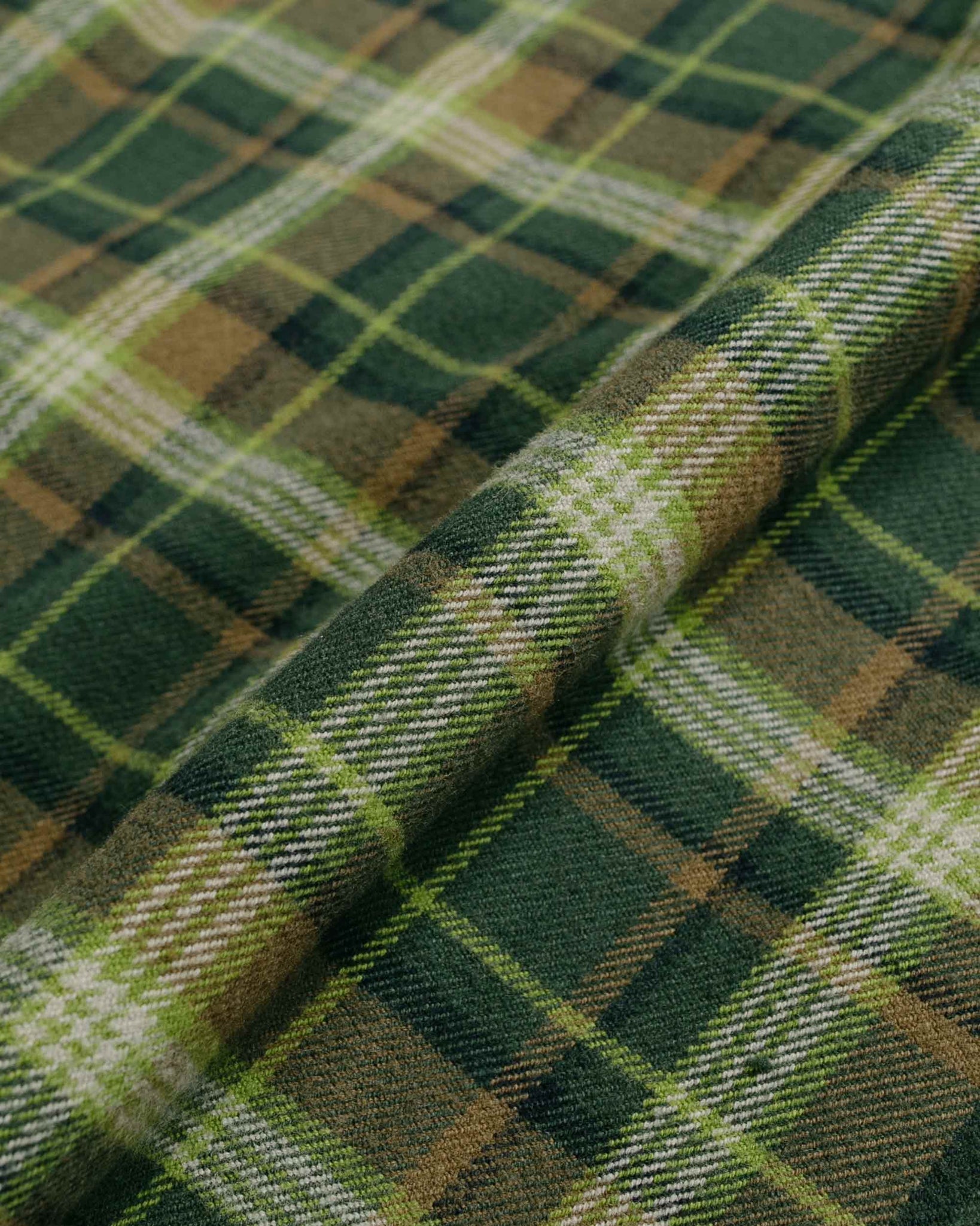 Battenwear Five Pocket Canyon Shirt Forest Plaid Fabric