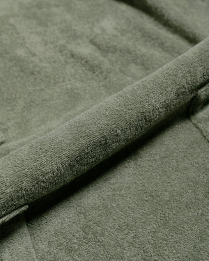 Battenwear Lounge Shirt Olive fabric