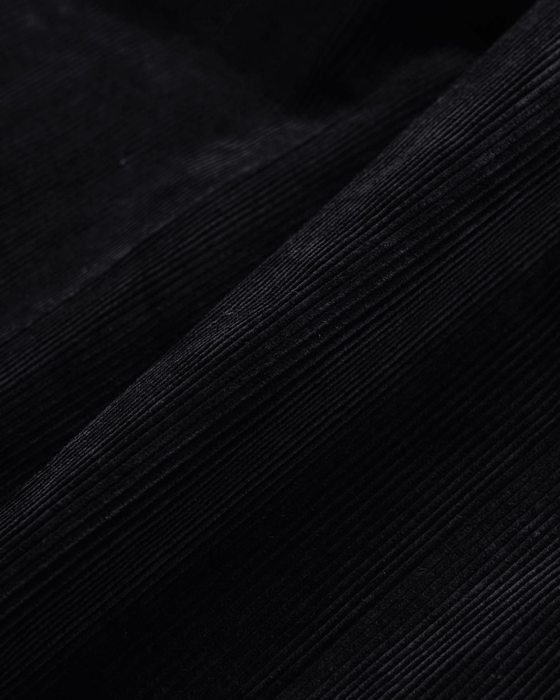 Beams Plus 2Pleats Corduroy Charcoal Grey Fabric