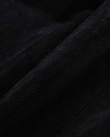 Beams Plus 2Pleats Corduroy Charcoal Grey Fabric