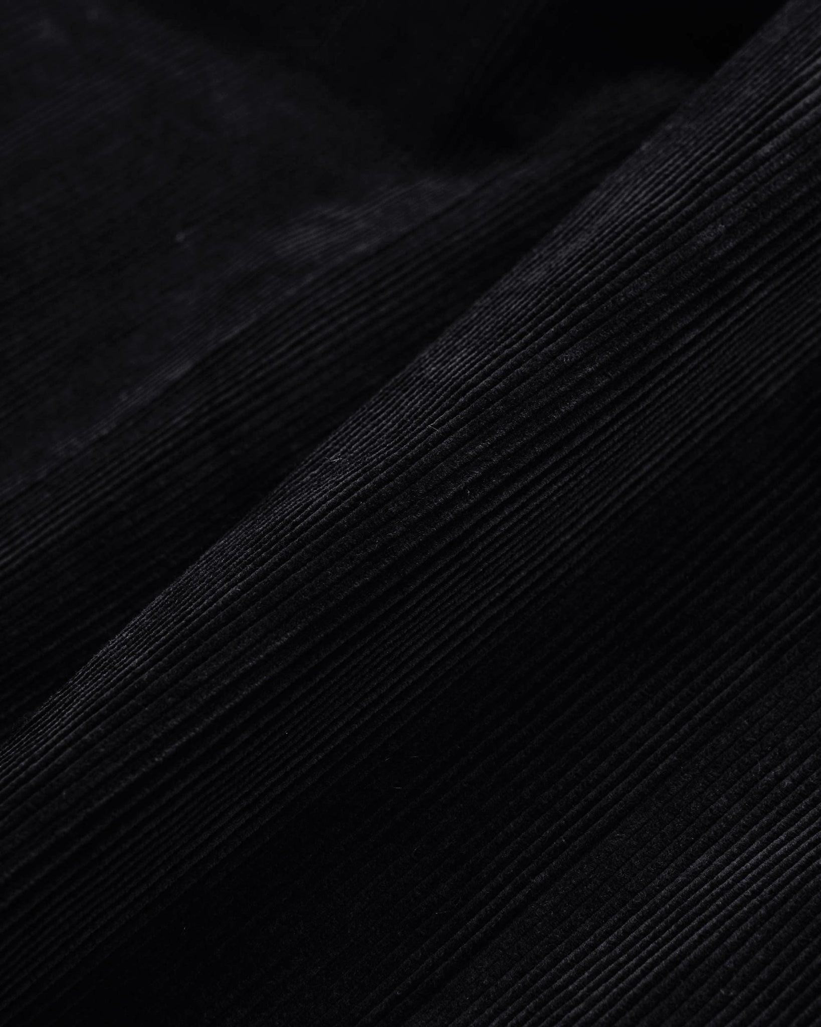 Beams Plus 2Pleats Corduroy Charcoal Grey Fabric