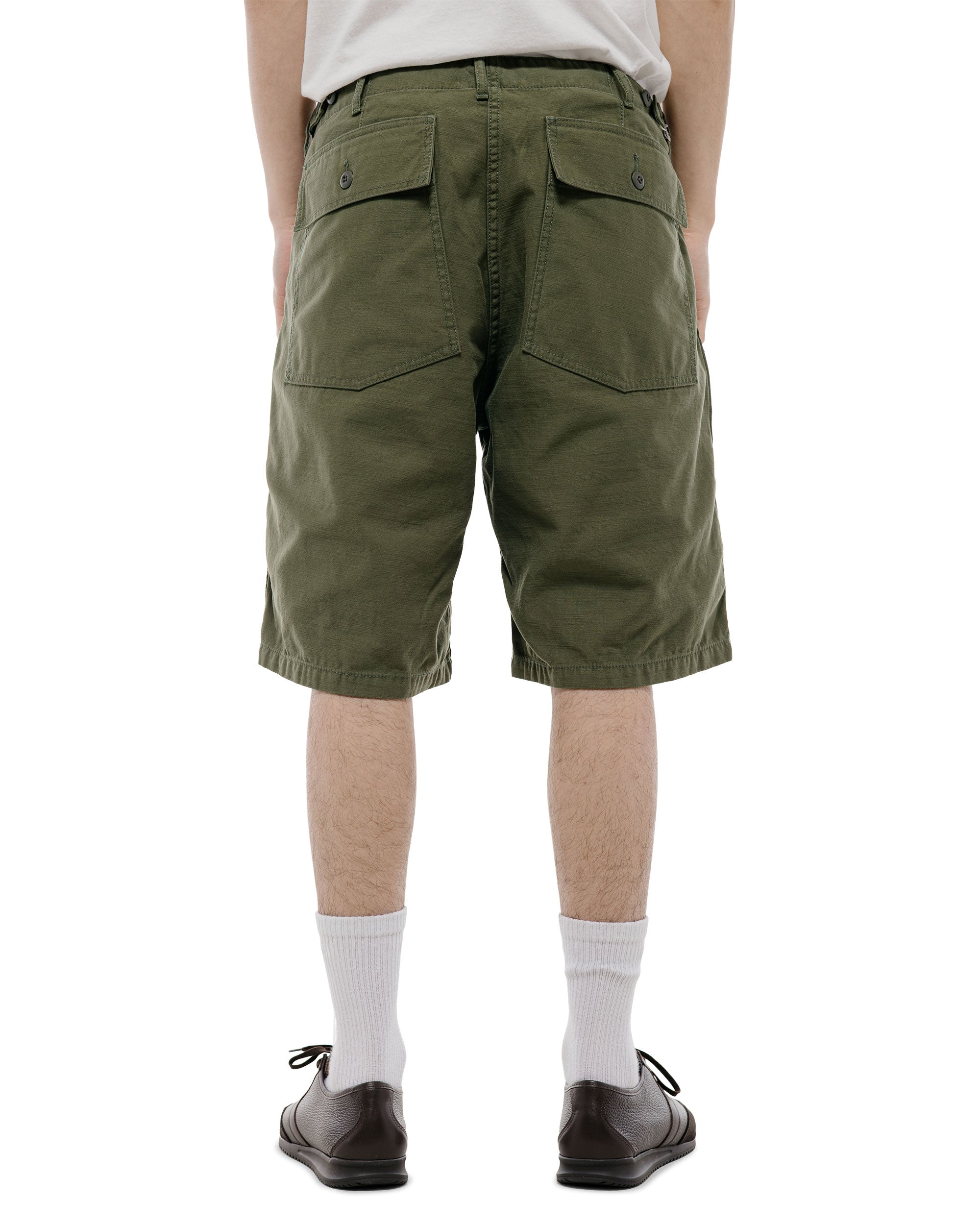 パンツ BEAMS PLUS MIL Utility Shorts Beams Plus MIL Utility Shorts Reversed Sateen Olive Green