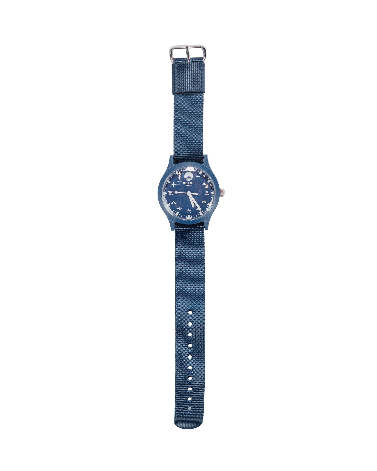 Beams Japan Kanji Number Wrist Watch Indigo
