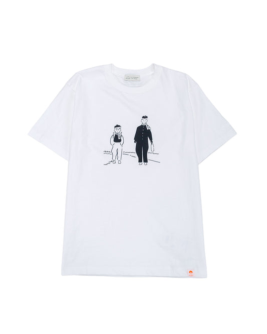 Beams Japan Yasujiro Ozu 'Good Morning' T-Shirt White