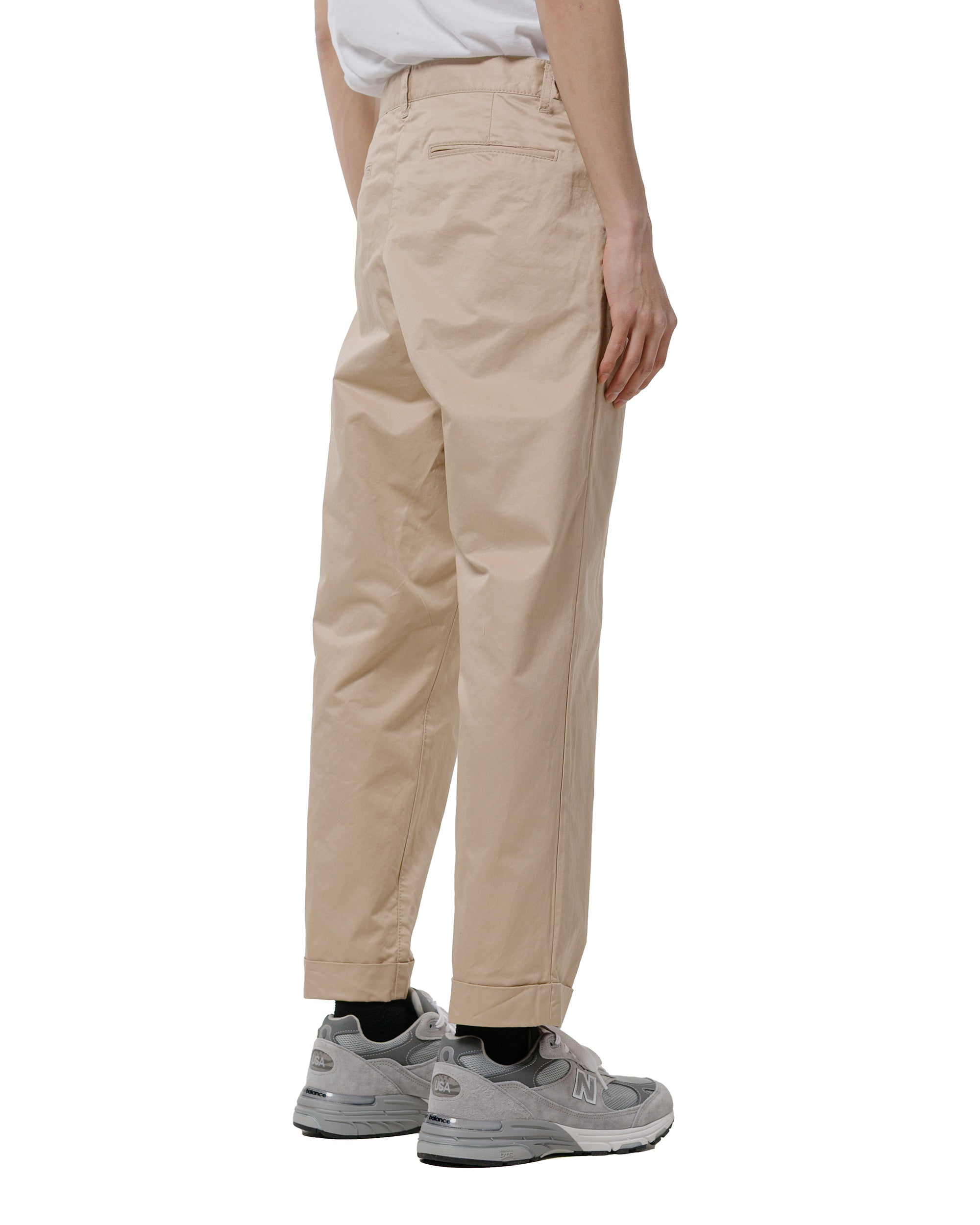 Beams Plus 1Pleat 80/3 Twill Beige