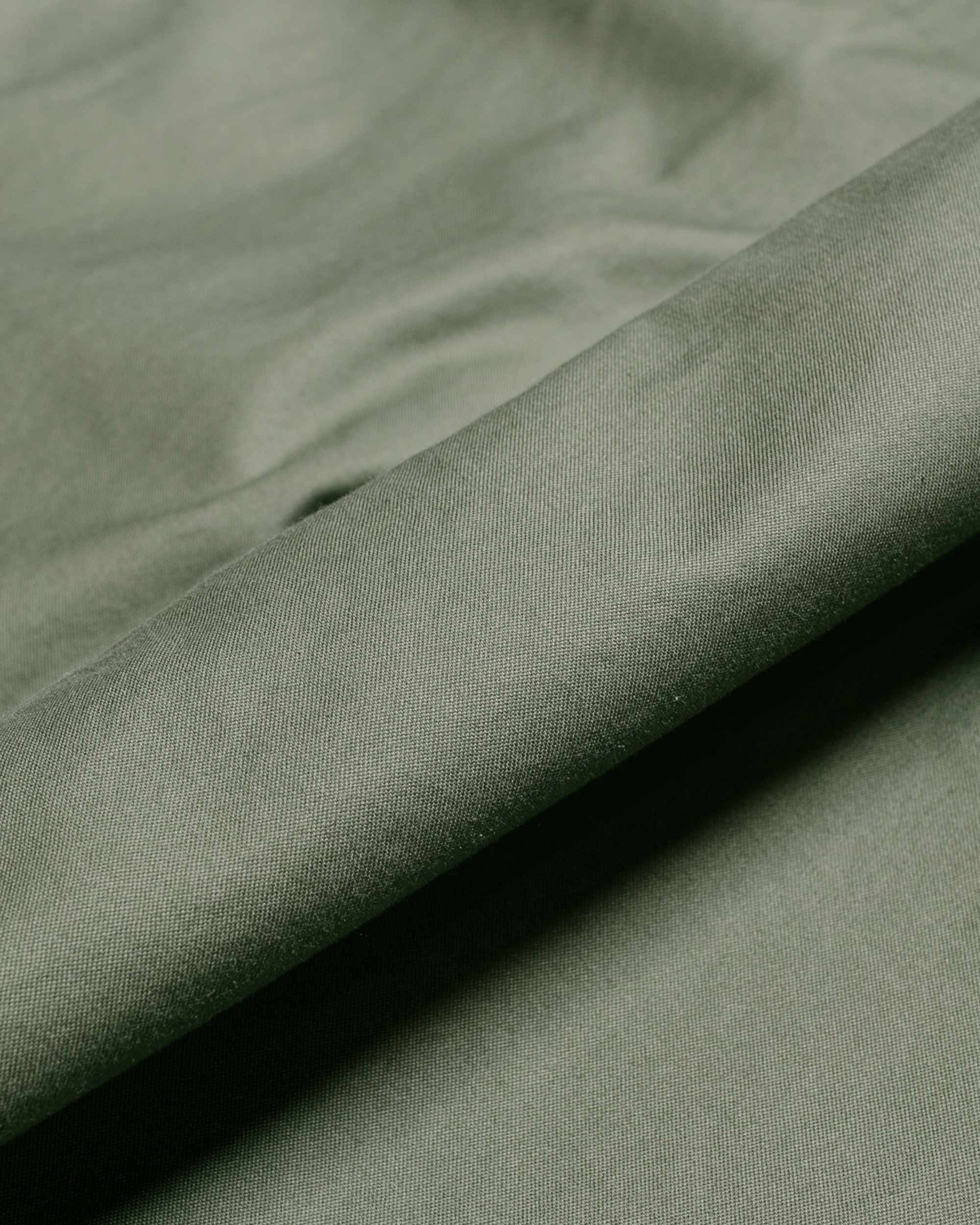 Beams Plus 1Pleat Baker 803 Back Satin Sage fabric