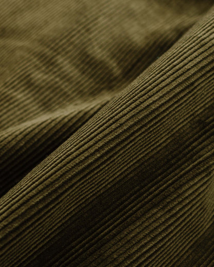 Beams Plus 2Pleats Corduroy Dark Green Fabric