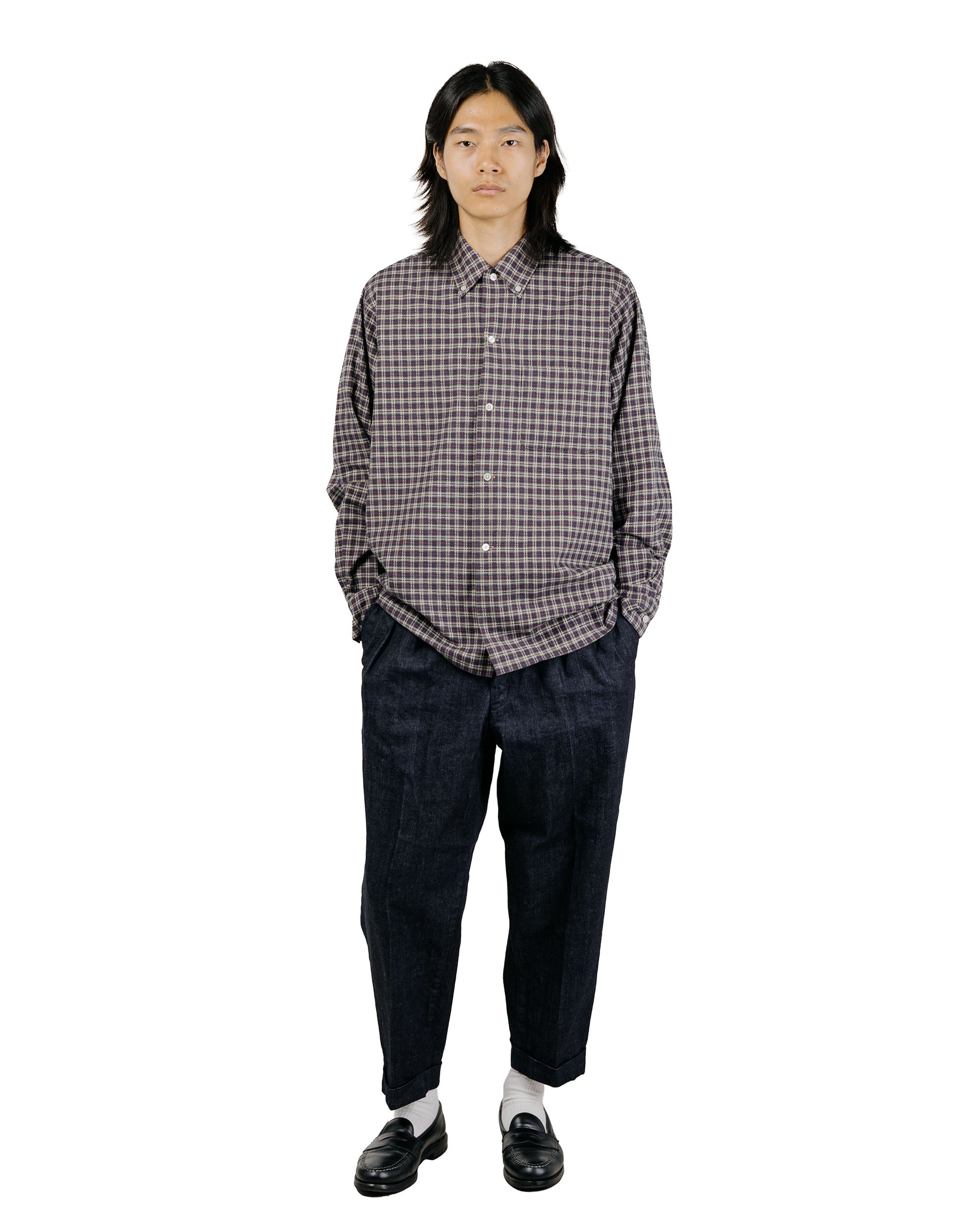 Beams Plus 2Pleats Denim Indigo