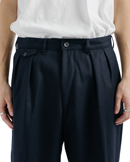 lost & found Beams Plus Beams Plus 2Pleats Flannel Navy