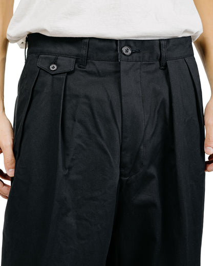 Beams Plus 2Pleats Twill Black