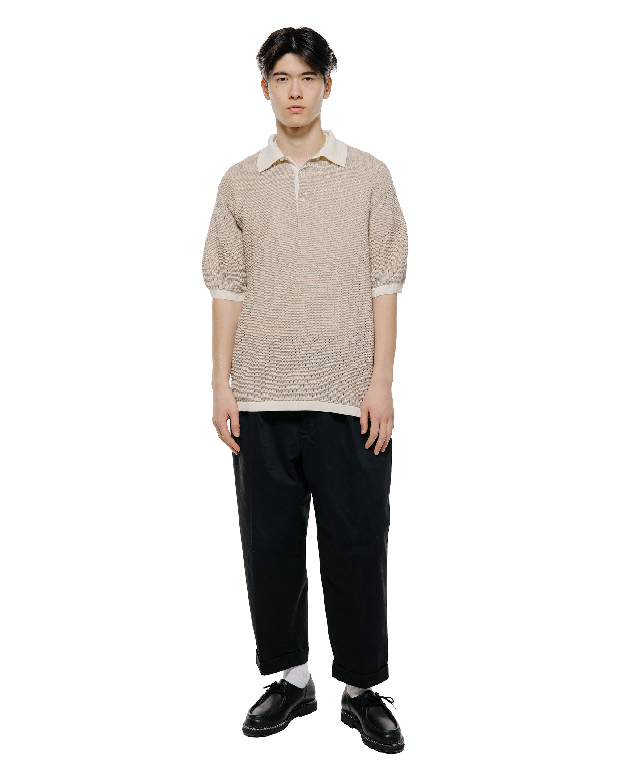 Beams Plus 2Pleats Twill Black