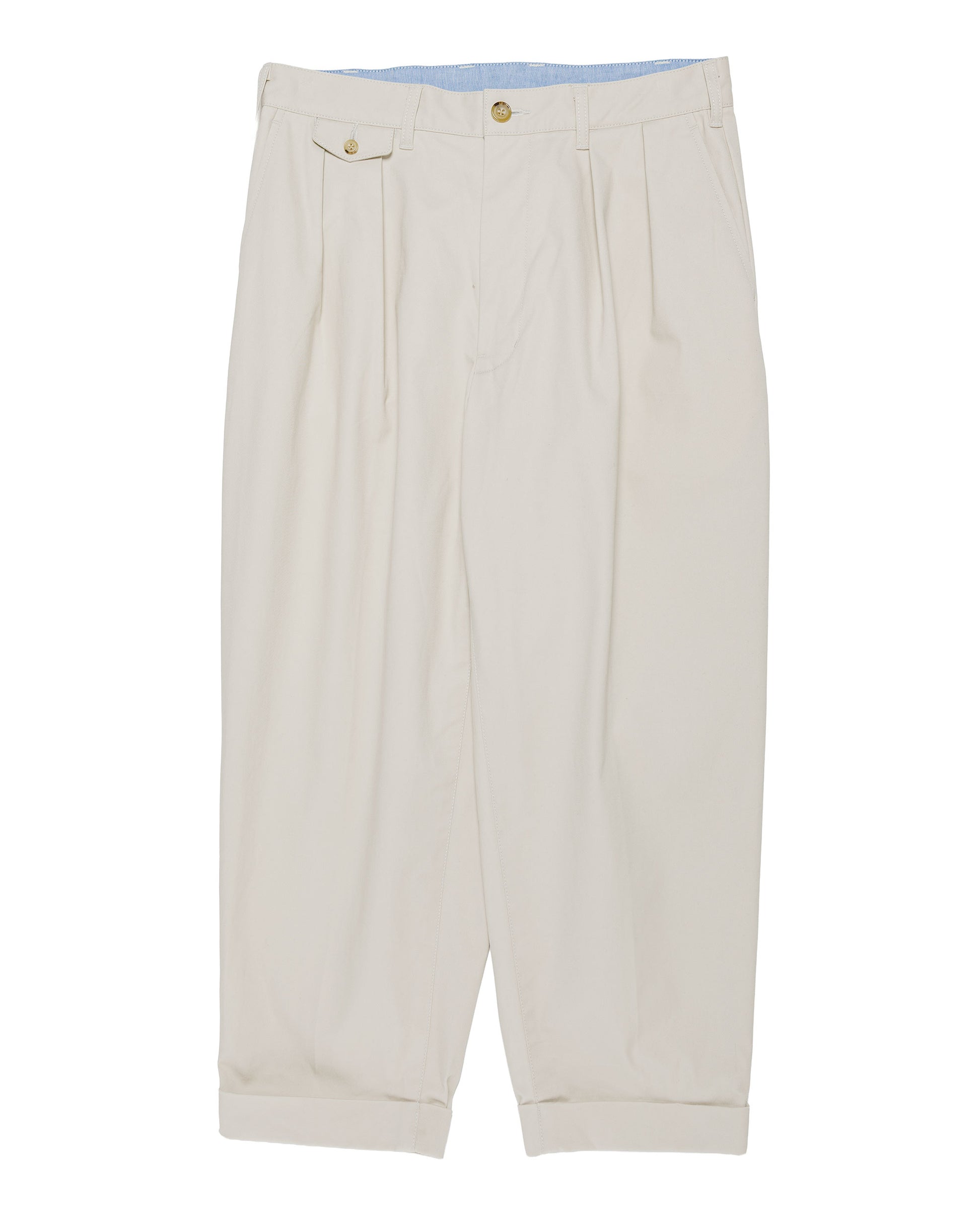Beams Plus 2Pleats Twill Cement