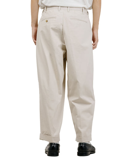 Beams Plus 2Pleats Twill Cement