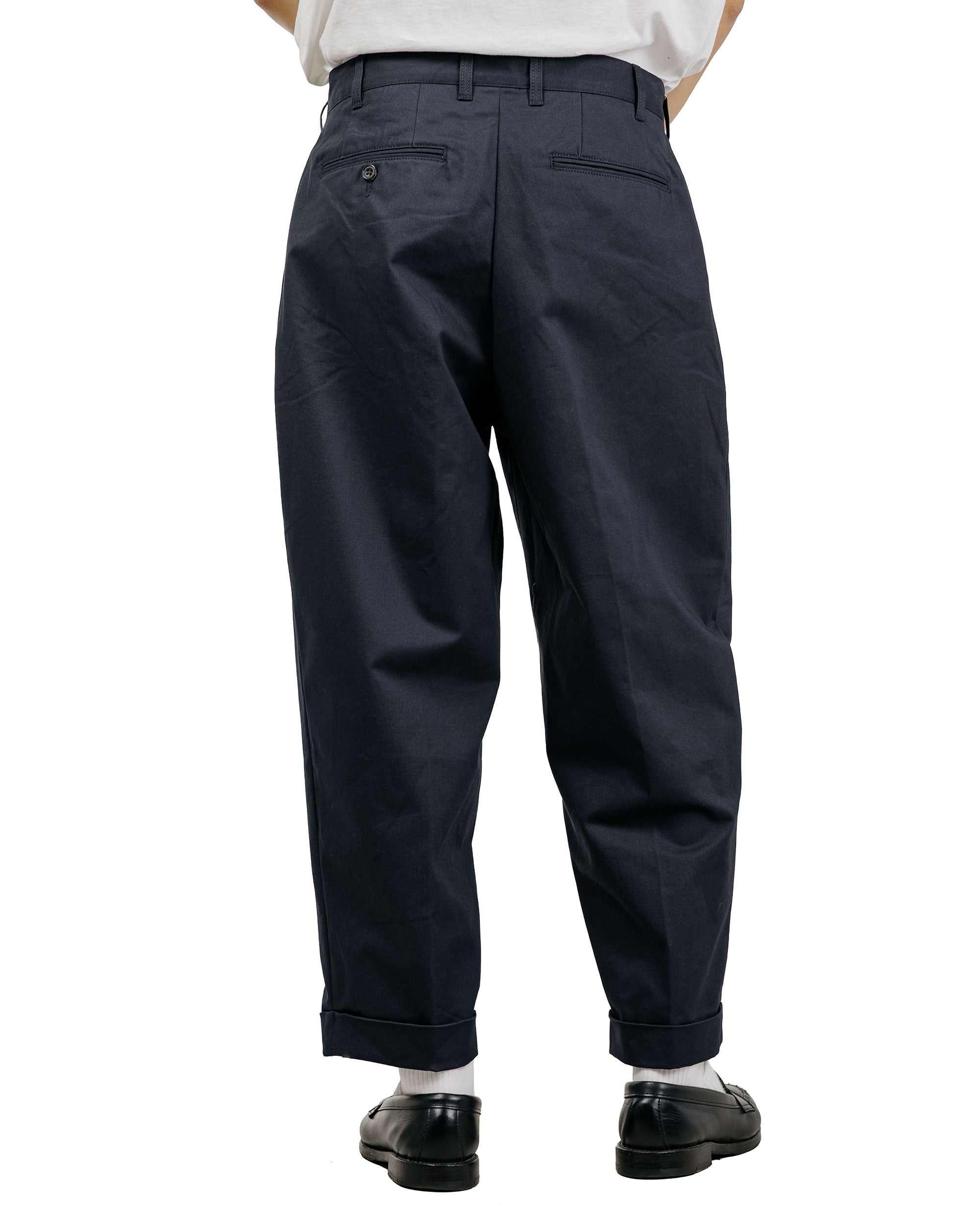 Beams Plus 2Pleats Twill Dark Navy