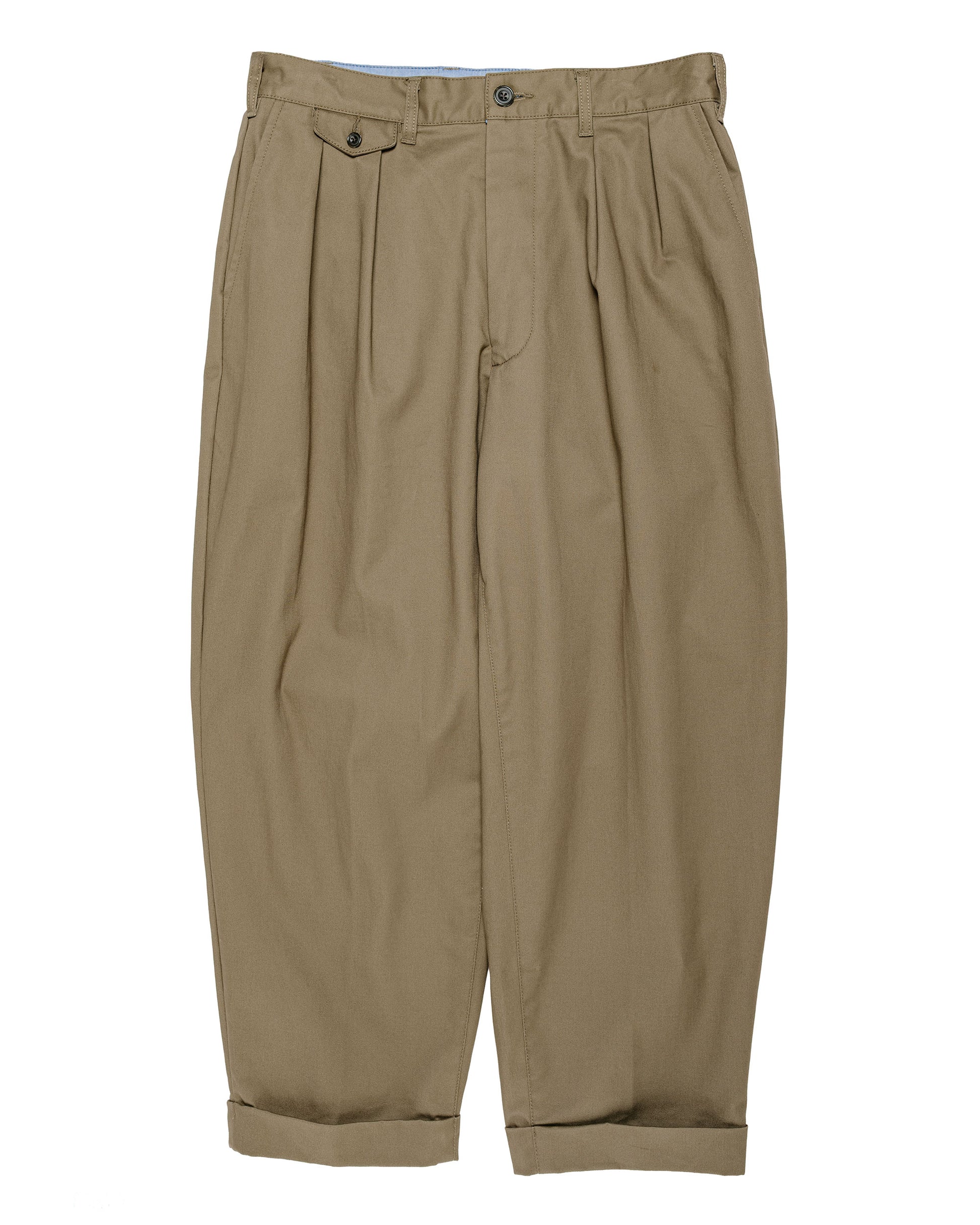 Beams Plus 2Pleats Twill Olive