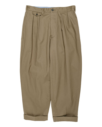 Beams Plus 2Pleats Twill Olive